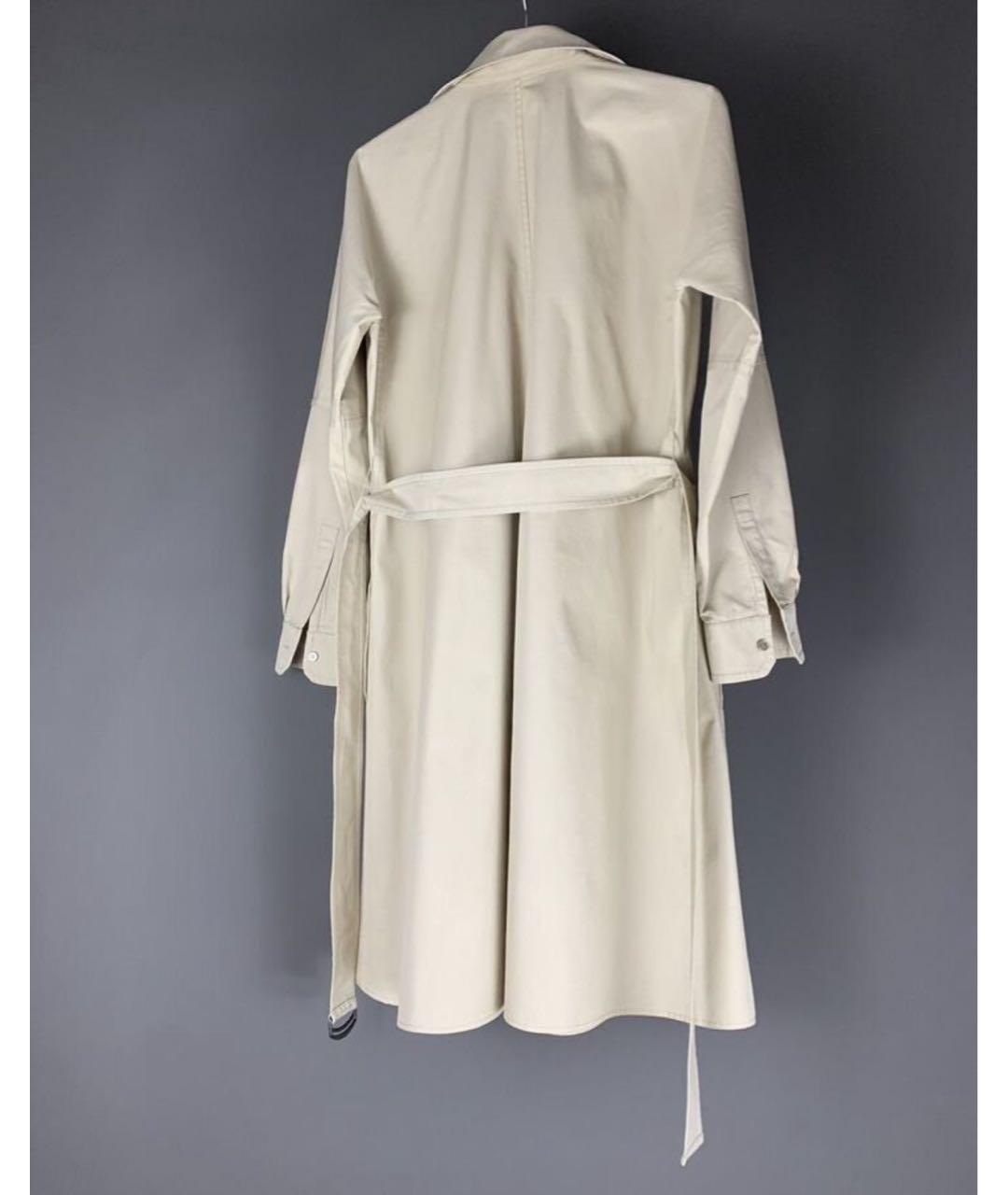 MAX MARA Бежевое хлопковое повседневное платье, фото 7