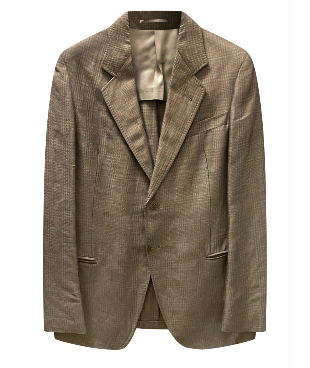 ARMANI COLLEZIONI Бежевый льняной пиджак, фото 1