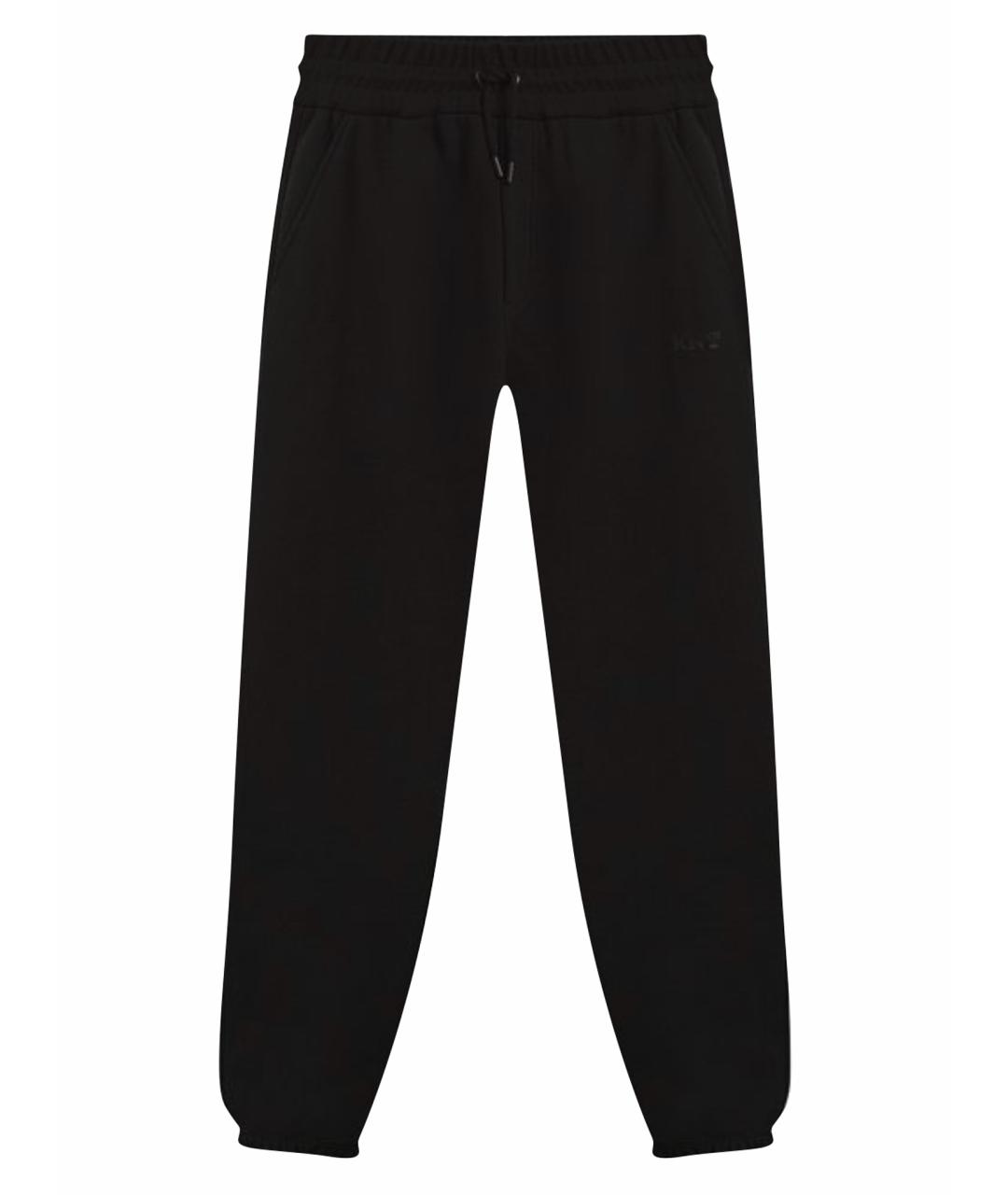 KITON Черные хлопковые повседневные брюки, фото 1