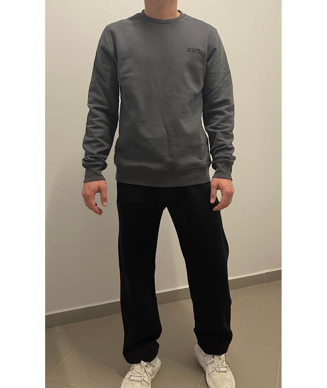 KITON Черный хлопковый спортивный костюм, фото 6