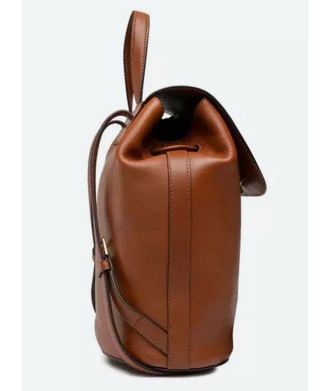 RALPH LAUREN Коричневый кожаный рюкзак, фото 4