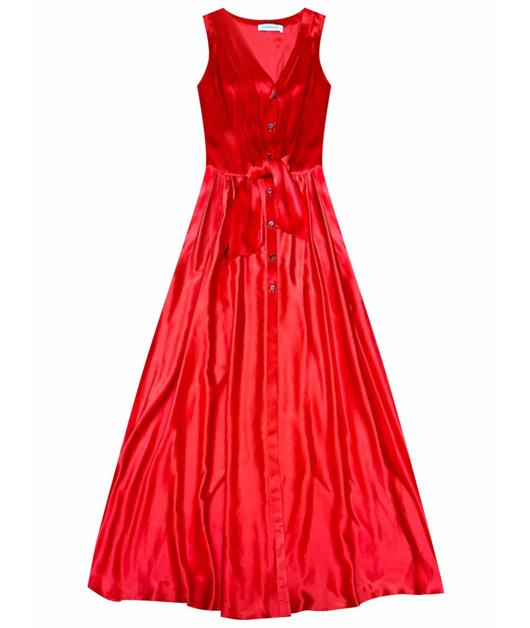 PIERRE BALMAIN Красный шелковый сарафан, фото 1