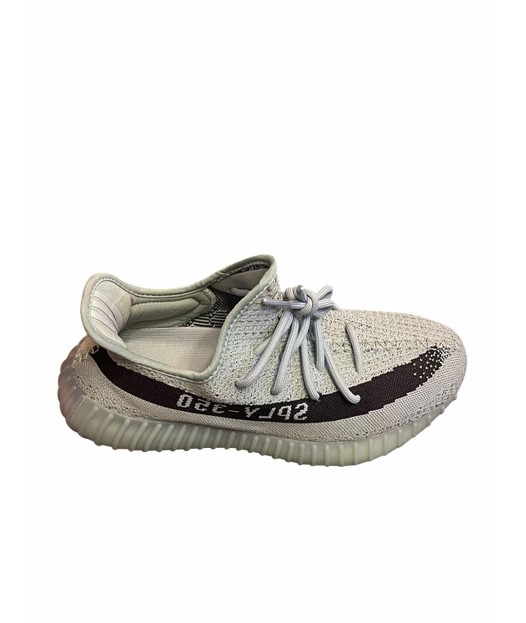 ADIDAS YEEZY Серые синтетические низкие кроссовки / кеды, фото 6
