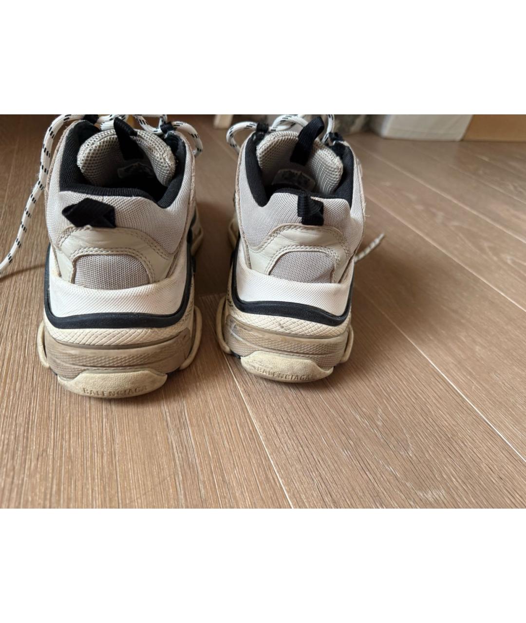 BALENCIAGA Бежевые кеды, фото 5
