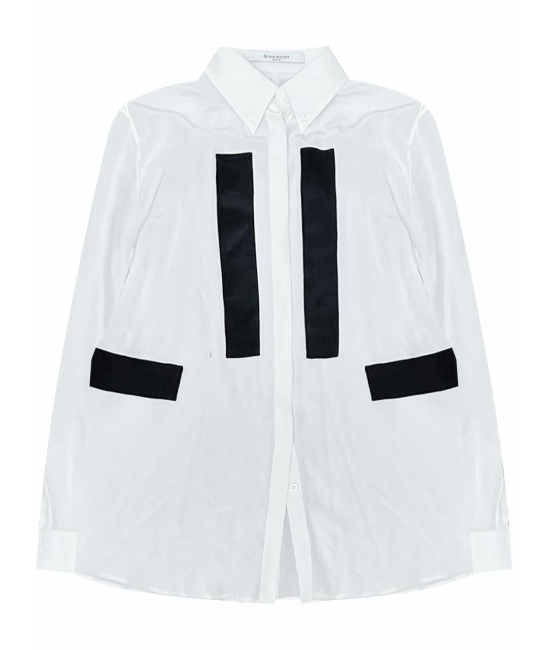 GIVENCHY Белая шелковая блузы, фото 9
