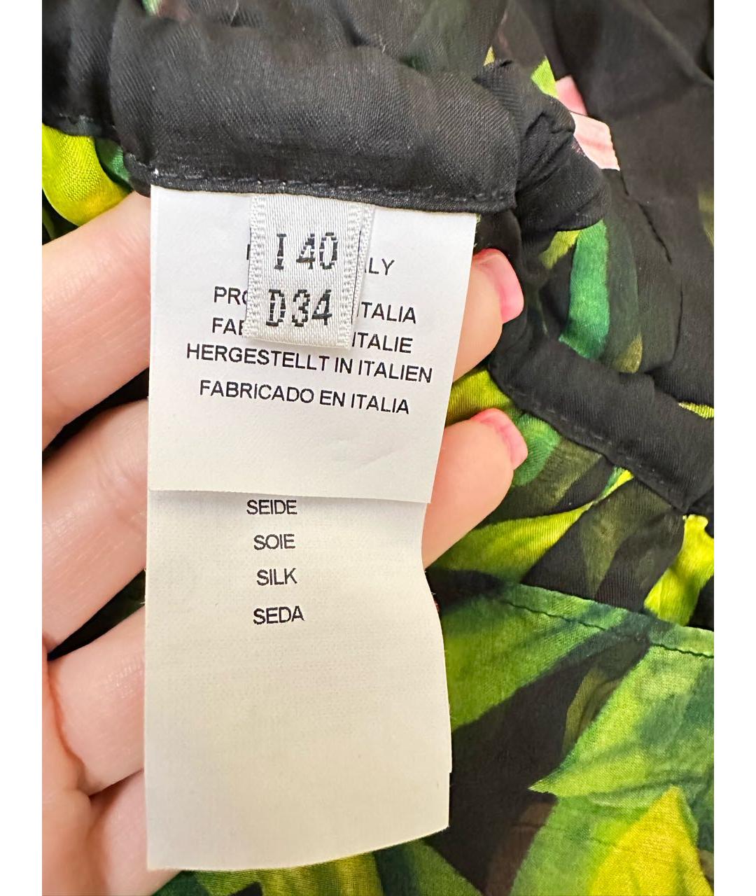 BLUMARINE Мульти шелковая туника, фото 4