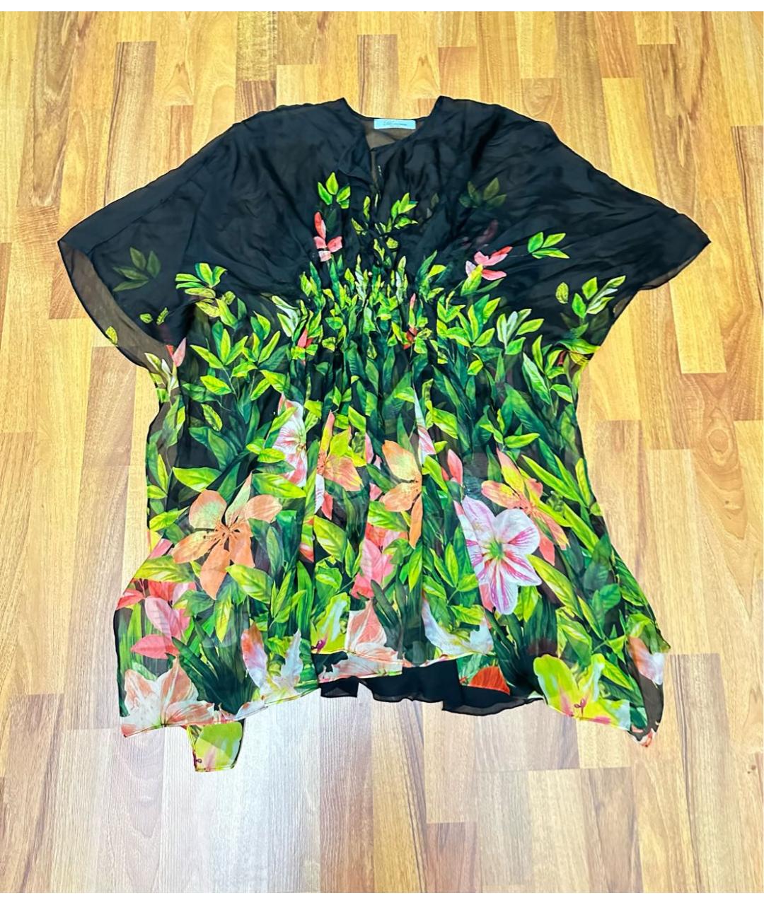 BLUMARINE Мульти шелковая туника, фото 8