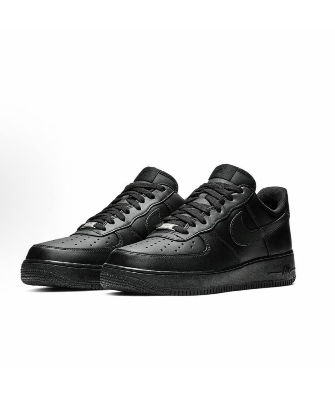 NIKE Черные кожаные кроссовки, фото 2