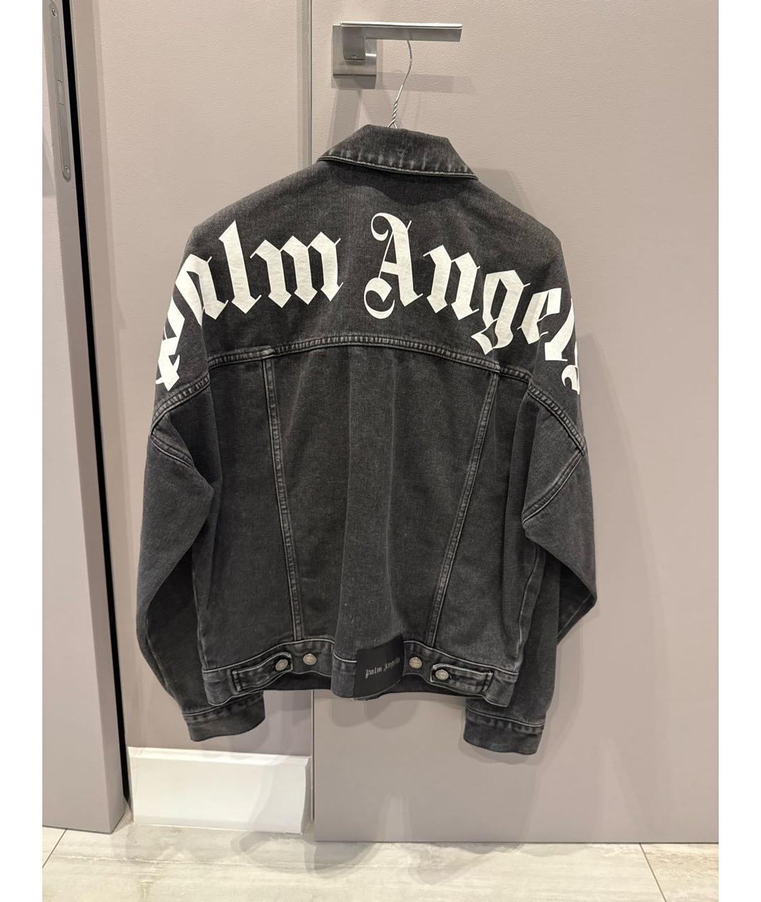 PALM ANGELS Черная деним куртка, фото 2