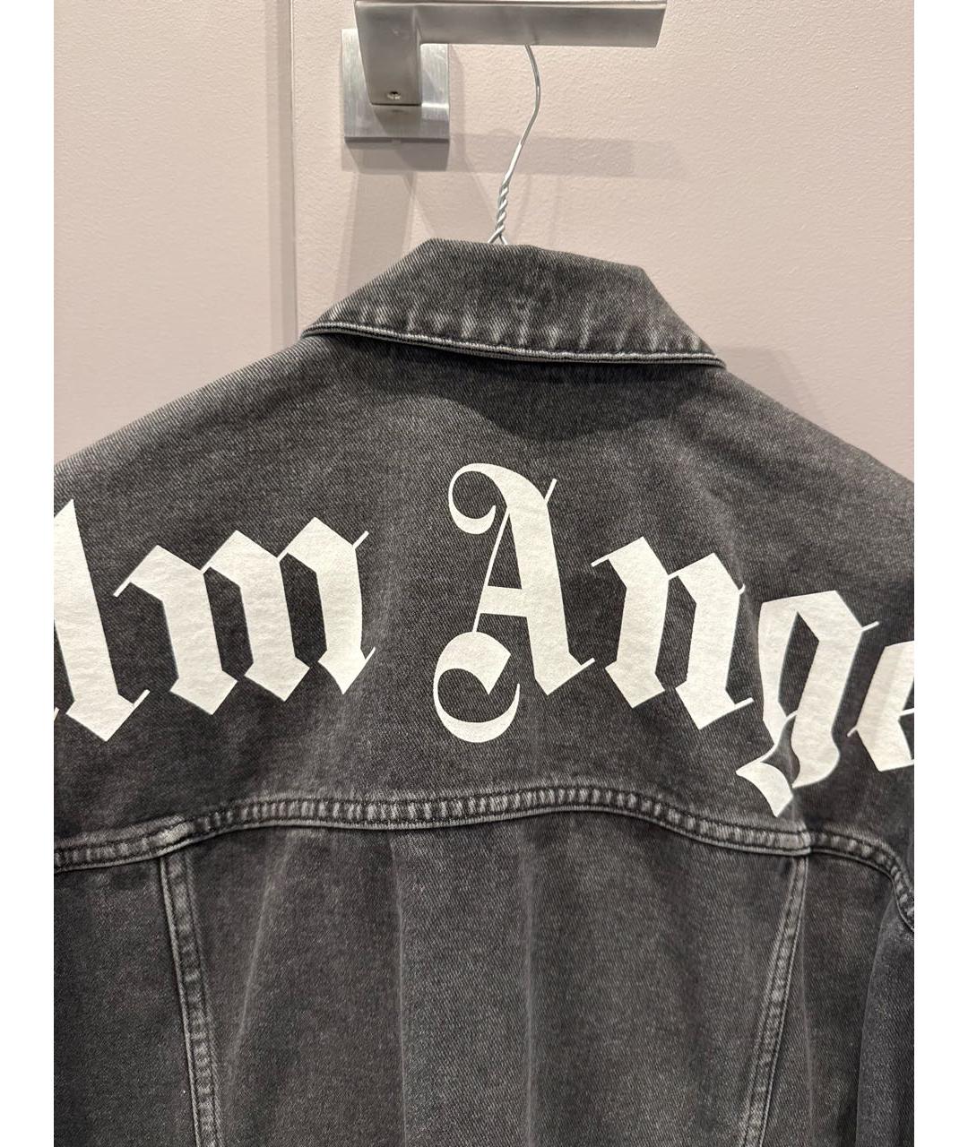 PALM ANGELS Черная деним куртка, фото 3