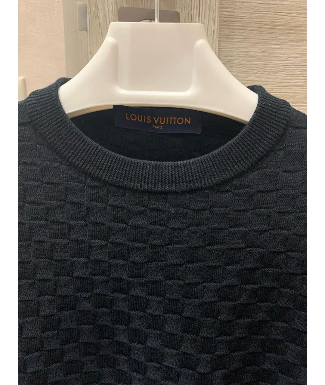 LOUIS VUITTON Черный шерстяной джемпер / свитер, фото 3