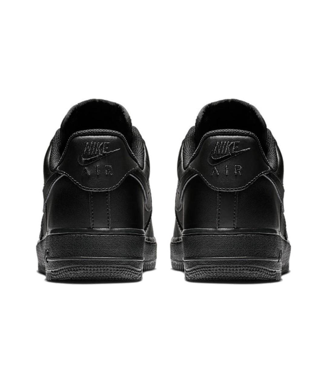 NIKE Черные кожаные низкие кроссовки / кеды, фото 4