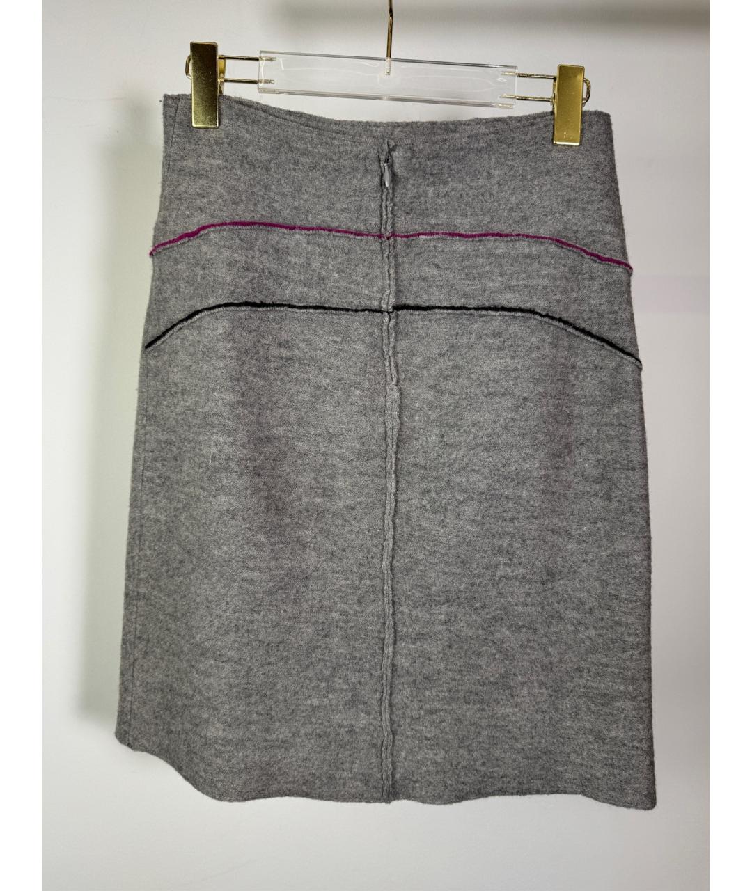 EMPORIO ARMANI Серый шерстяной костюм с юбками, фото 7