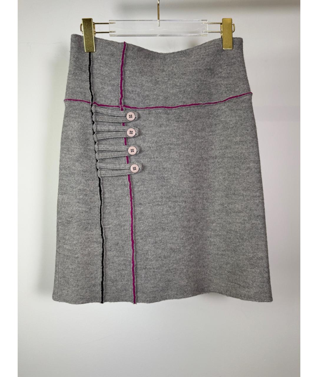 EMPORIO ARMANI Серый шерстяной костюм с юбками, фото 6