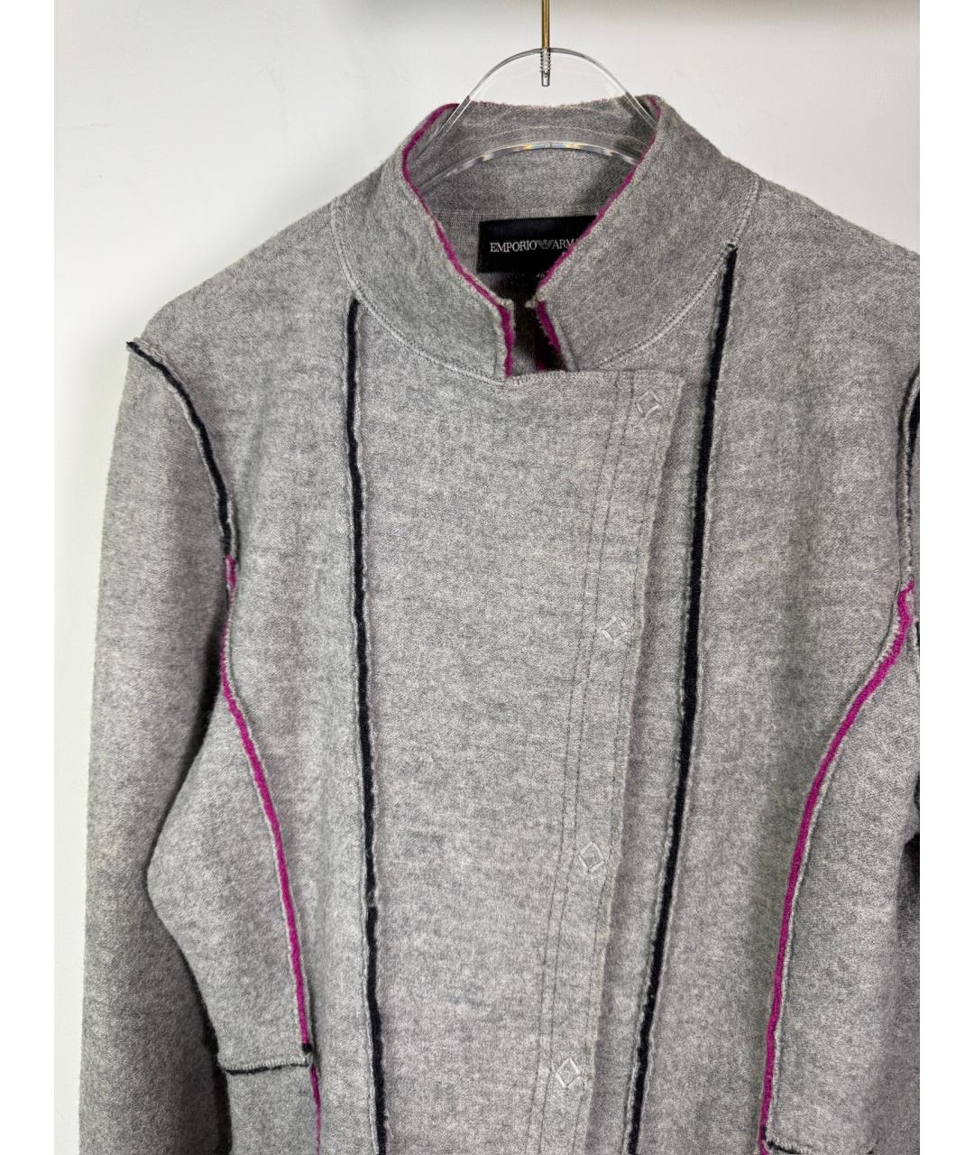 EMPORIO ARMANI Серый шерстяной костюм с юбками, фото 5