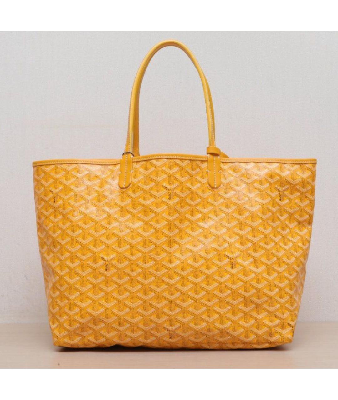 GOYARD Желтая сумка тоут, фото 6