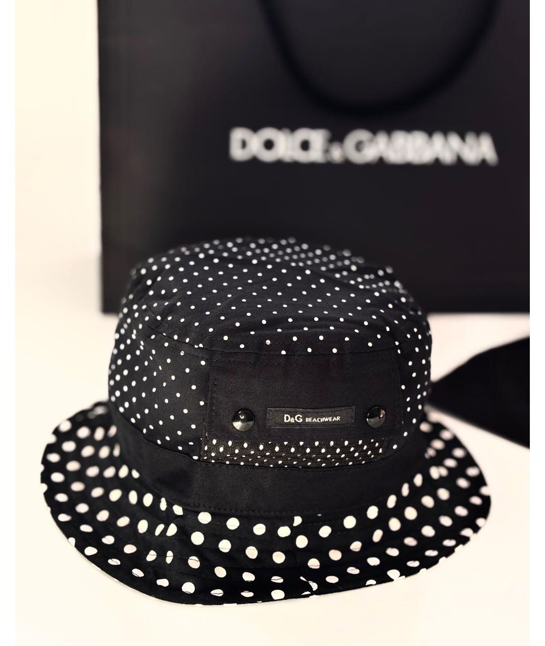 DOLCE&GABBANA Черная хлопковая панама, фото 3