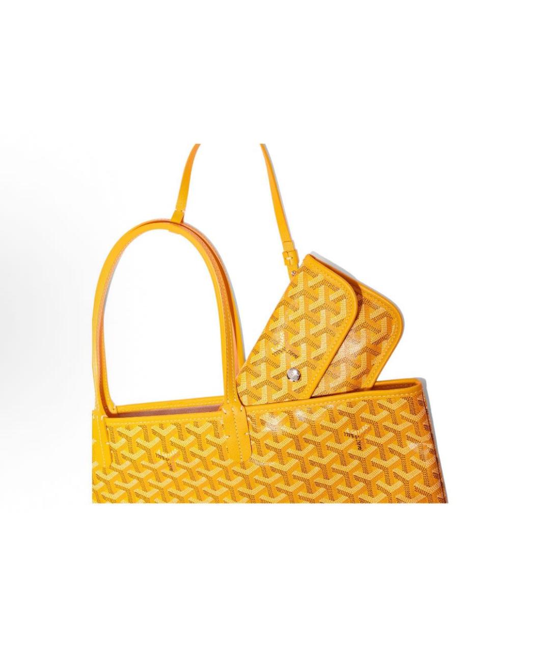 GOYARD Желтая сумка тоут, фото 5