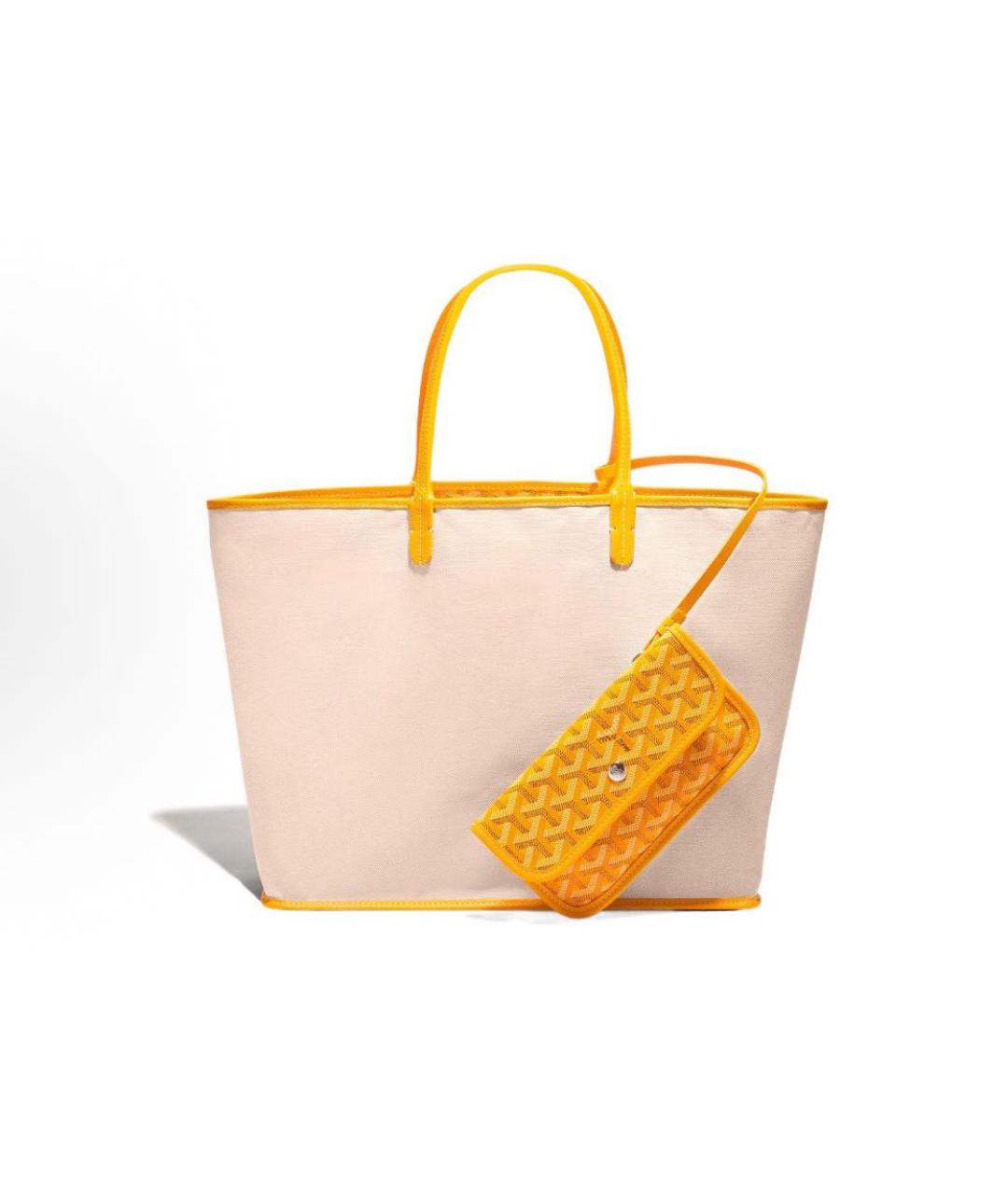 GOYARD Желтая сумка тоут, фото 4