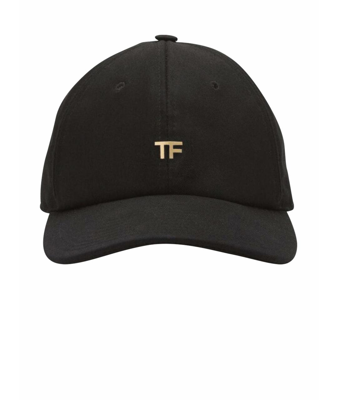 TOM FORD Черная хлопковая кепка, фото 1