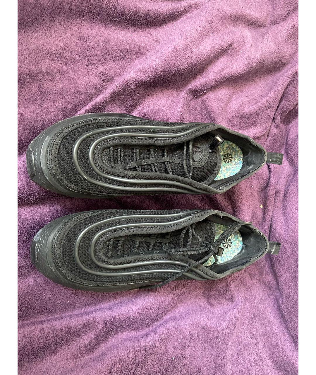 NIKE Черные синтетические низкие кроссовки / кеды, фото 3
