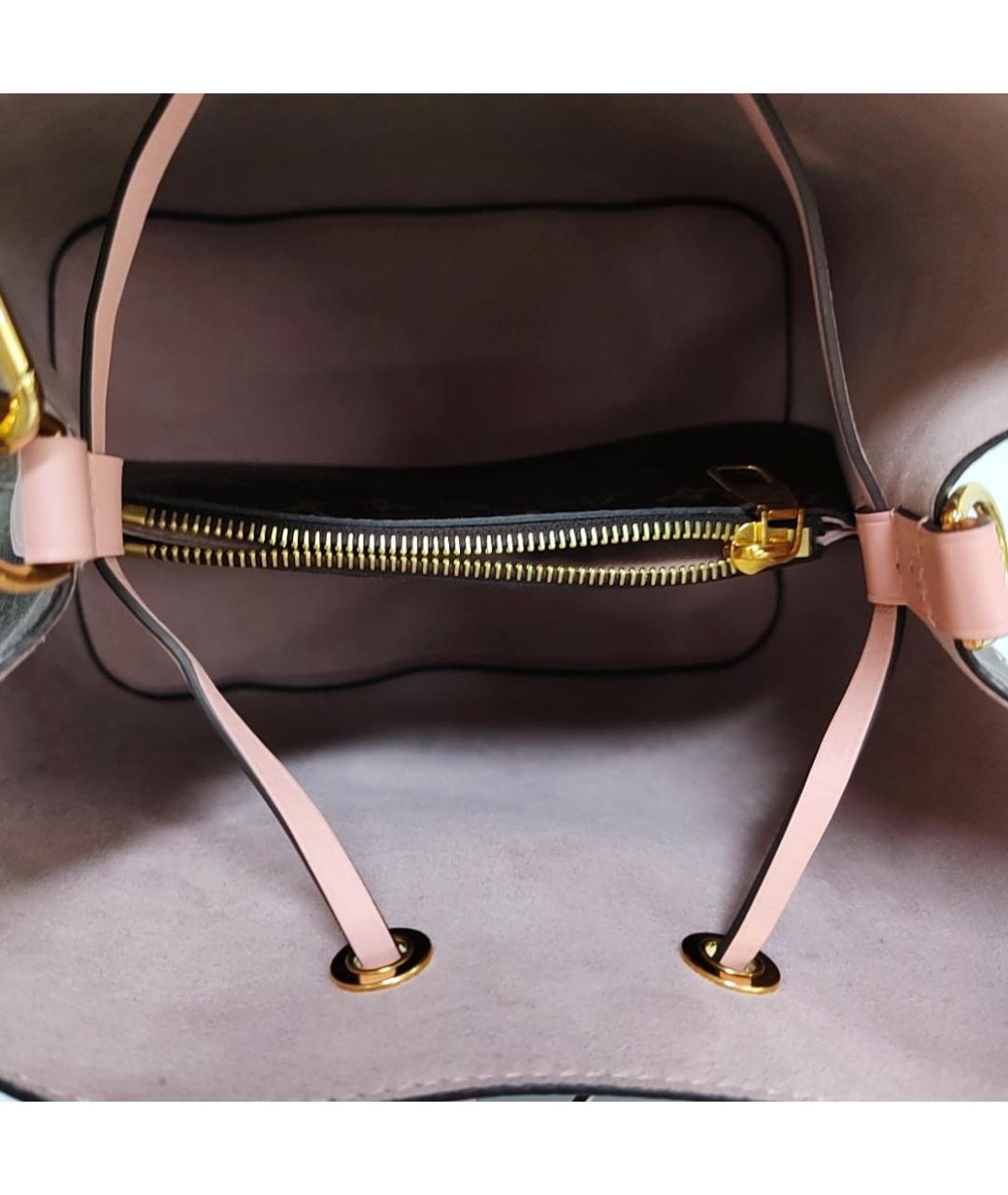 LOUIS VUITTON Коричневая кожаная сумка тоут, фото 6