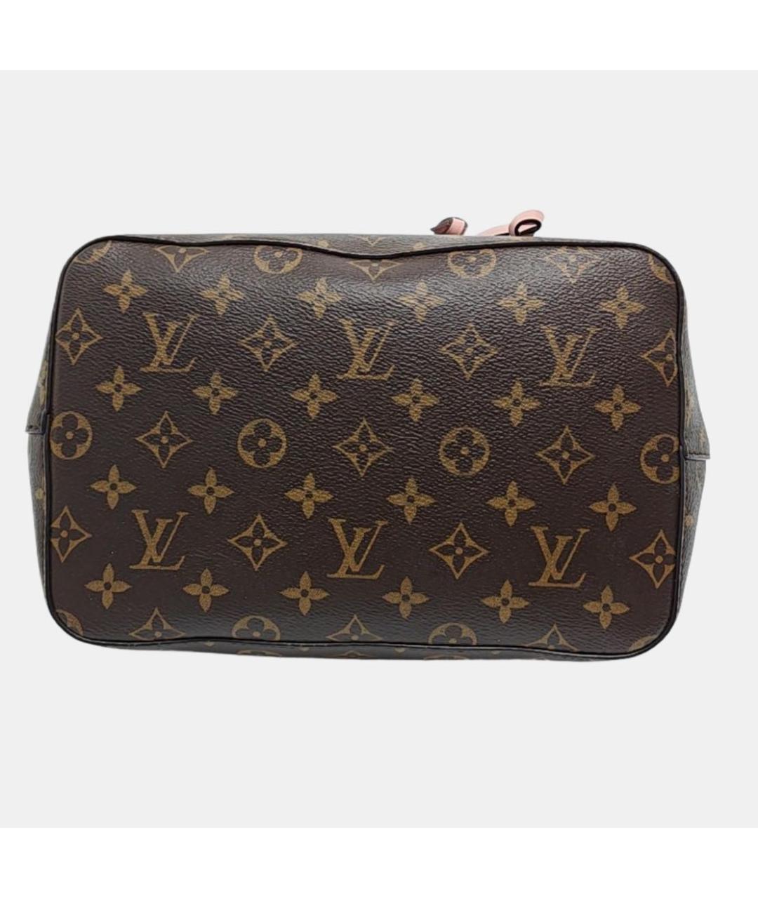 LOUIS VUITTON Коричневая кожаная сумка тоут, фото 5
