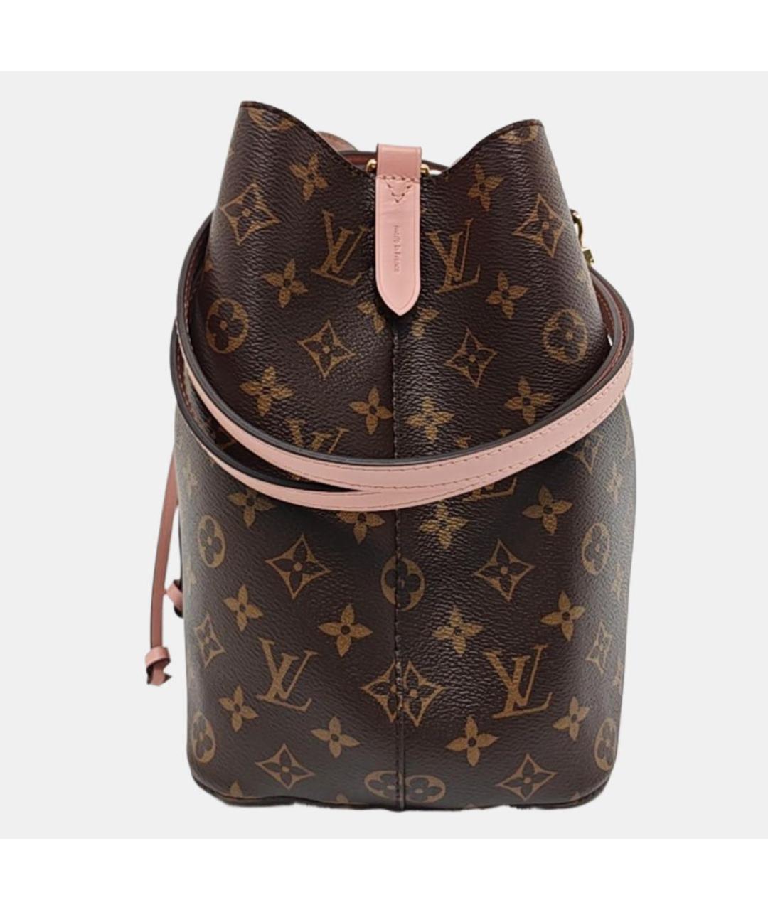 LOUIS VUITTON Коричневая кожаная сумка тоут, фото 2
