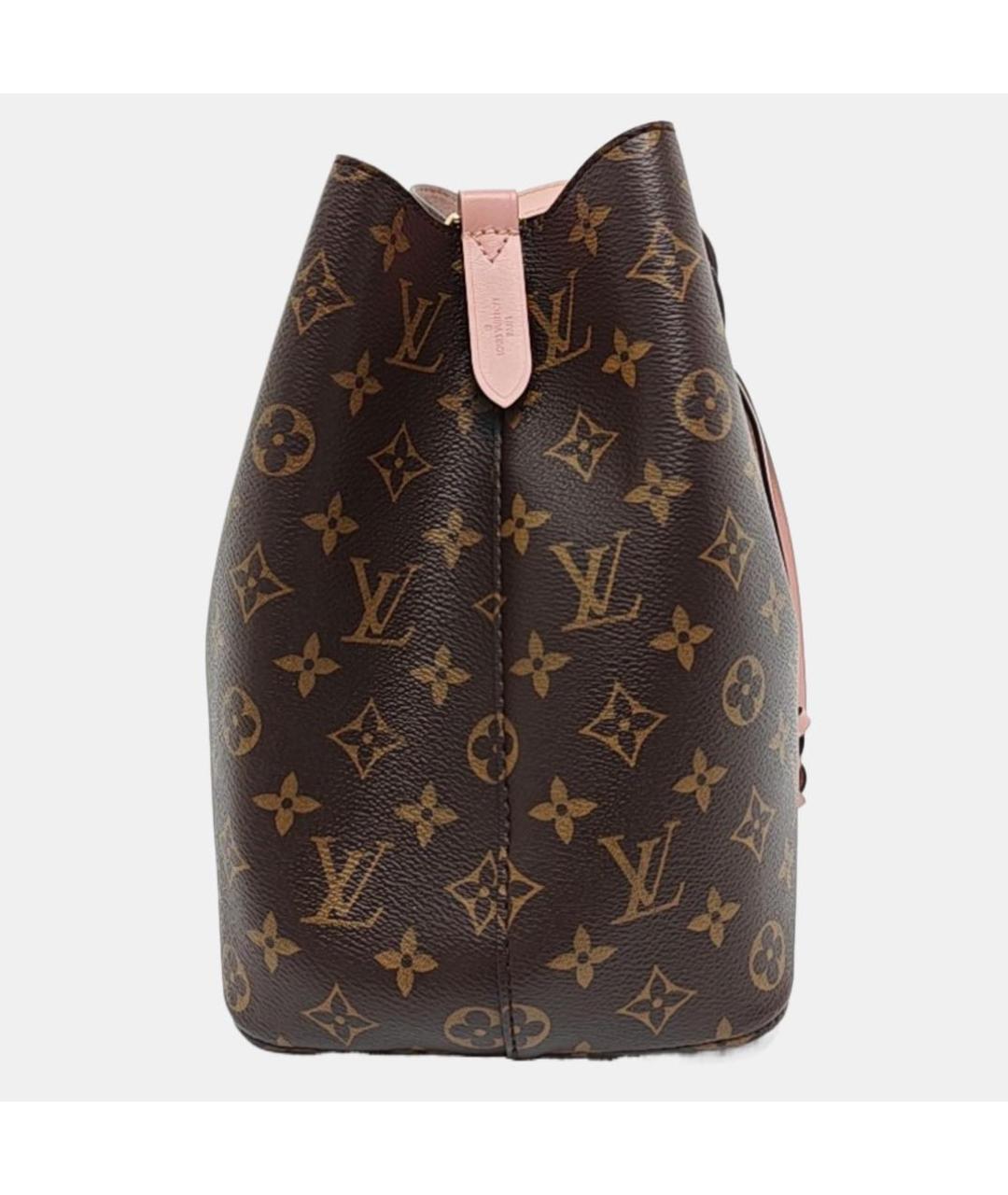 LOUIS VUITTON Коричневая кожаная сумка тоут, фото 3