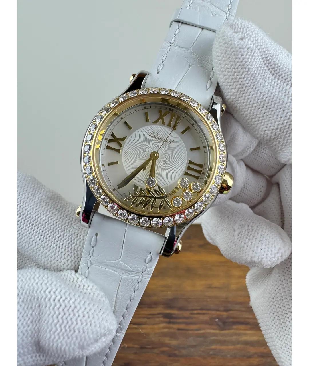 CHOPARD Белые часы из желтого золота, фото 7
