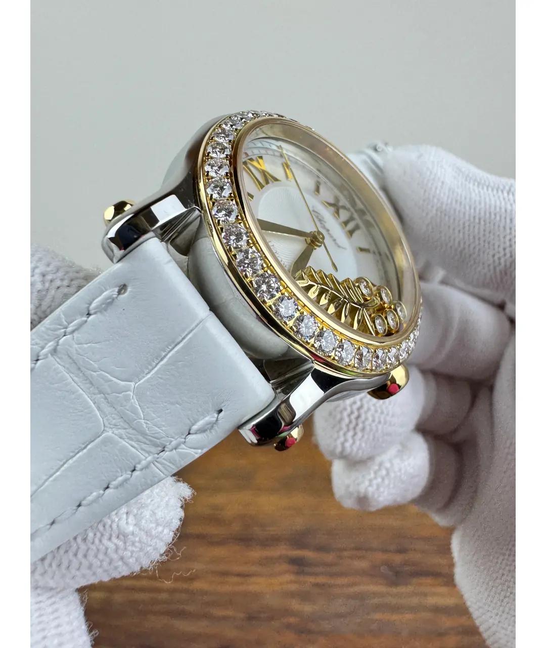 CHOPARD Белые часы из желтого золота, фото 6