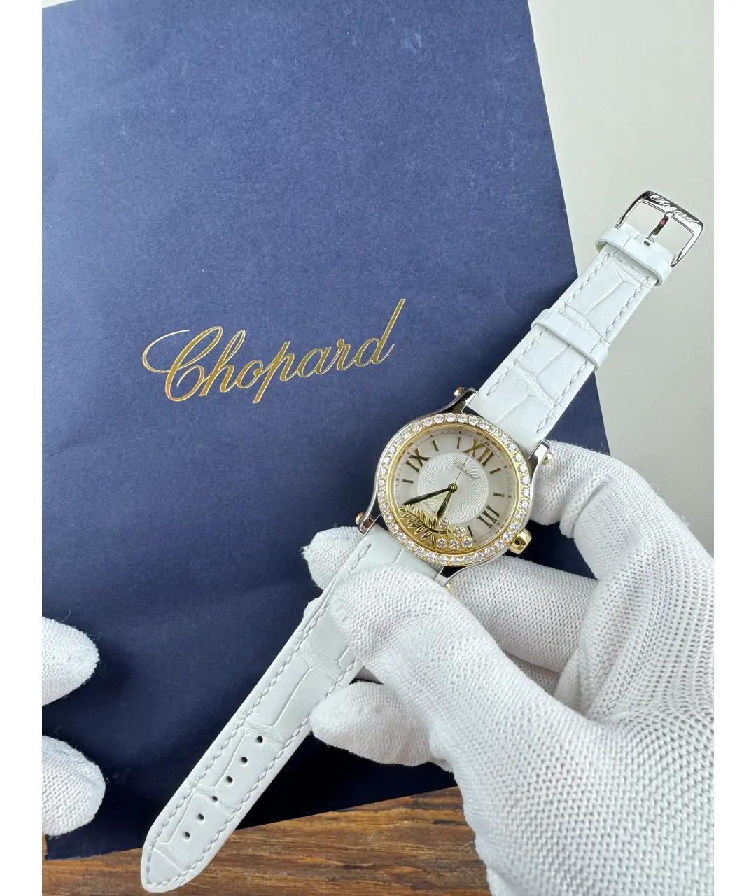 CHOPARD Белые часы из желтого золота, фото 2