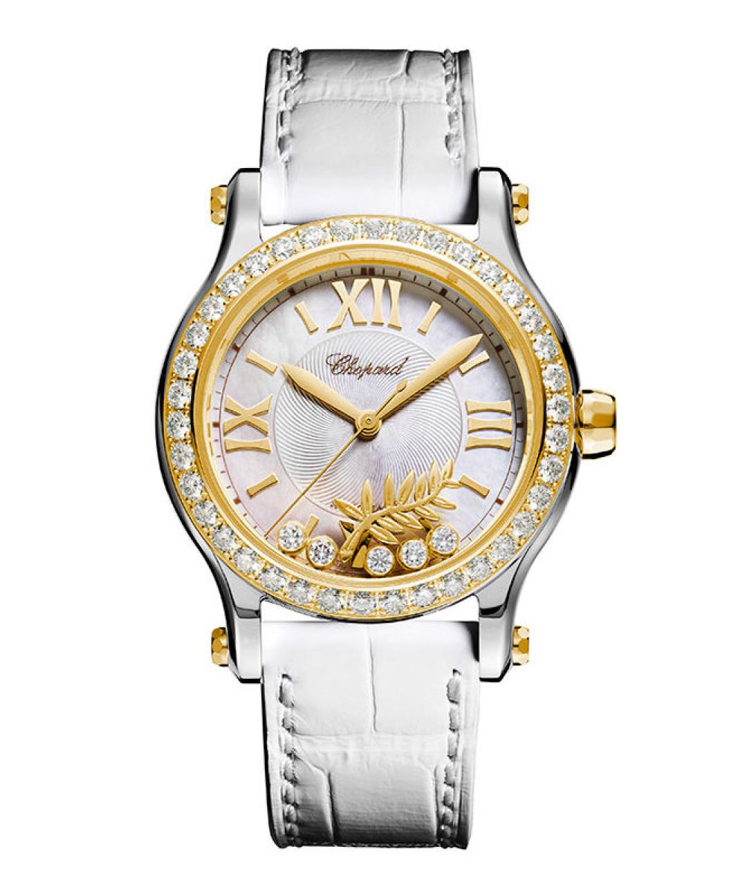 CHOPARD Белые часы из желтого золота, фото 1