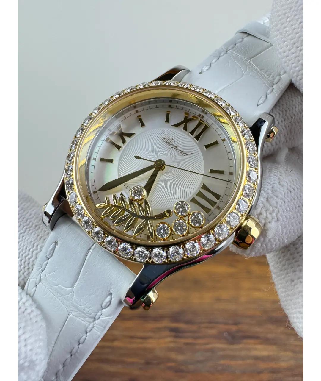 CHOPARD Белые часы из желтого золота, фото 3