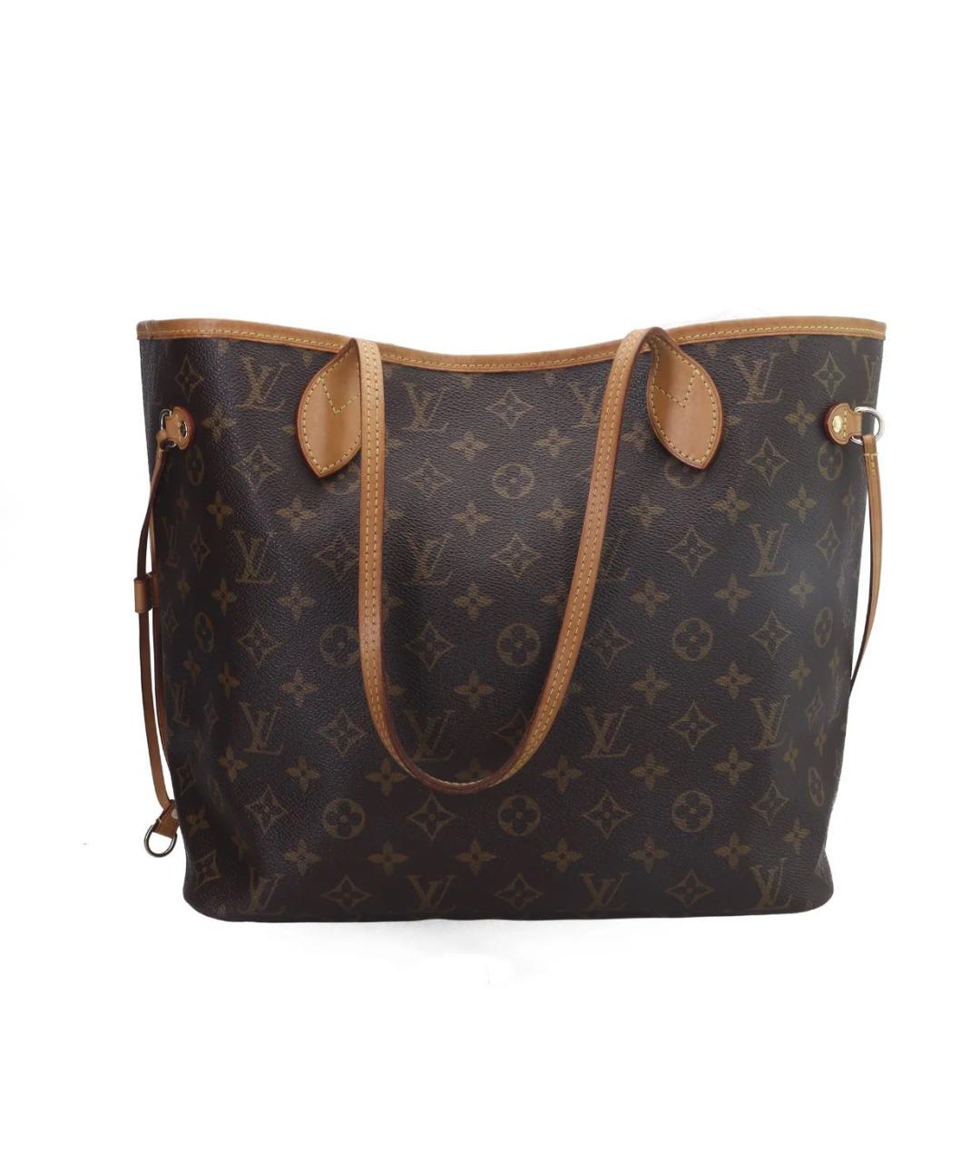 LOUIS VUITTON Коричневая кожаная сумка тоут, фото 1