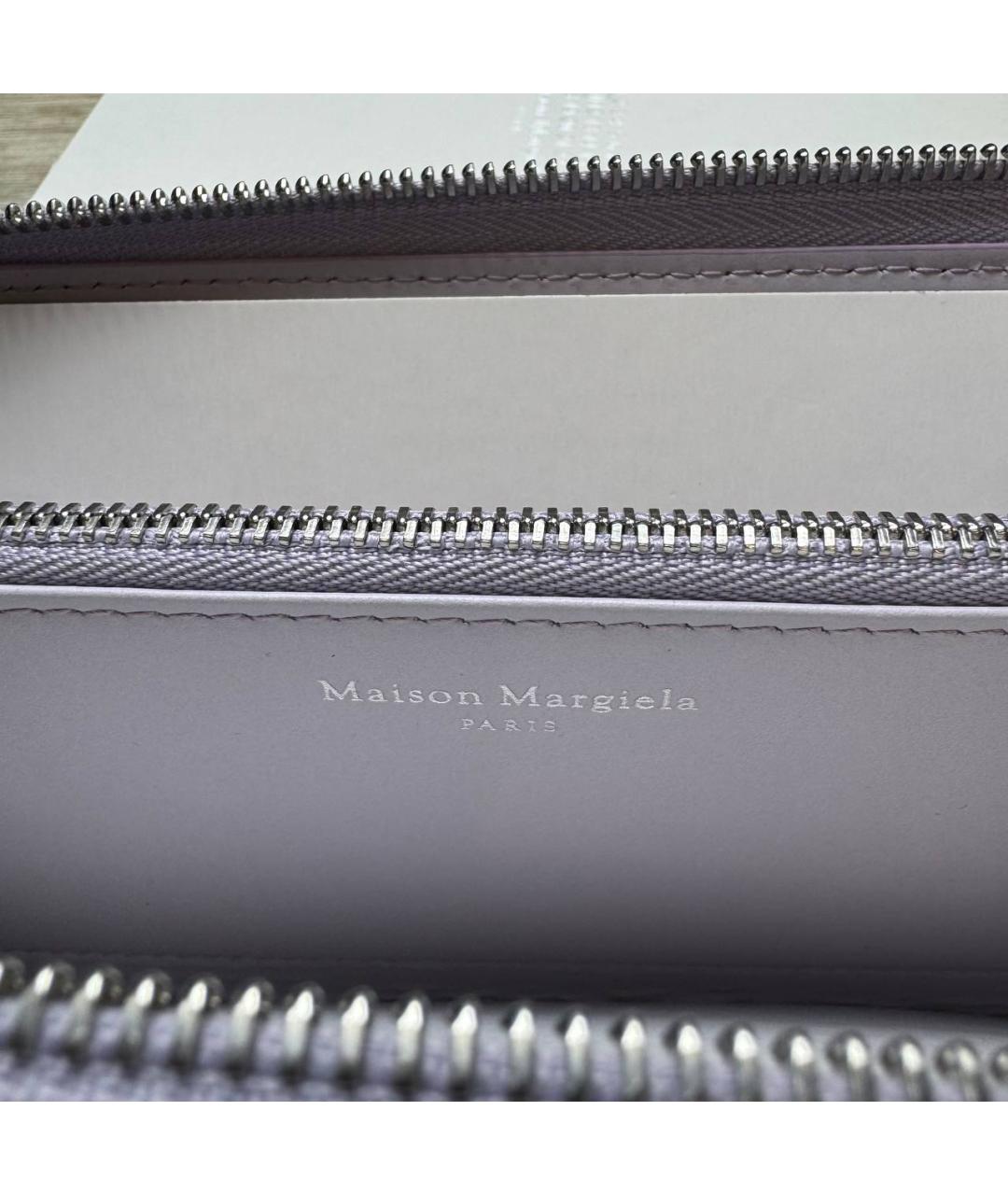 MAISON MARGIELA Фиолетовый кожаный кошелек, фото 9