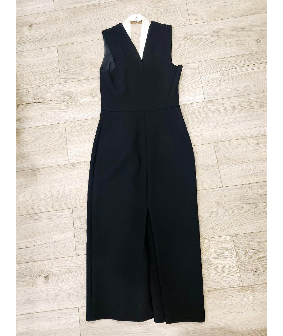 VICTORIA BECKHAM Черное вискозное коктейльное платье, фото 3
