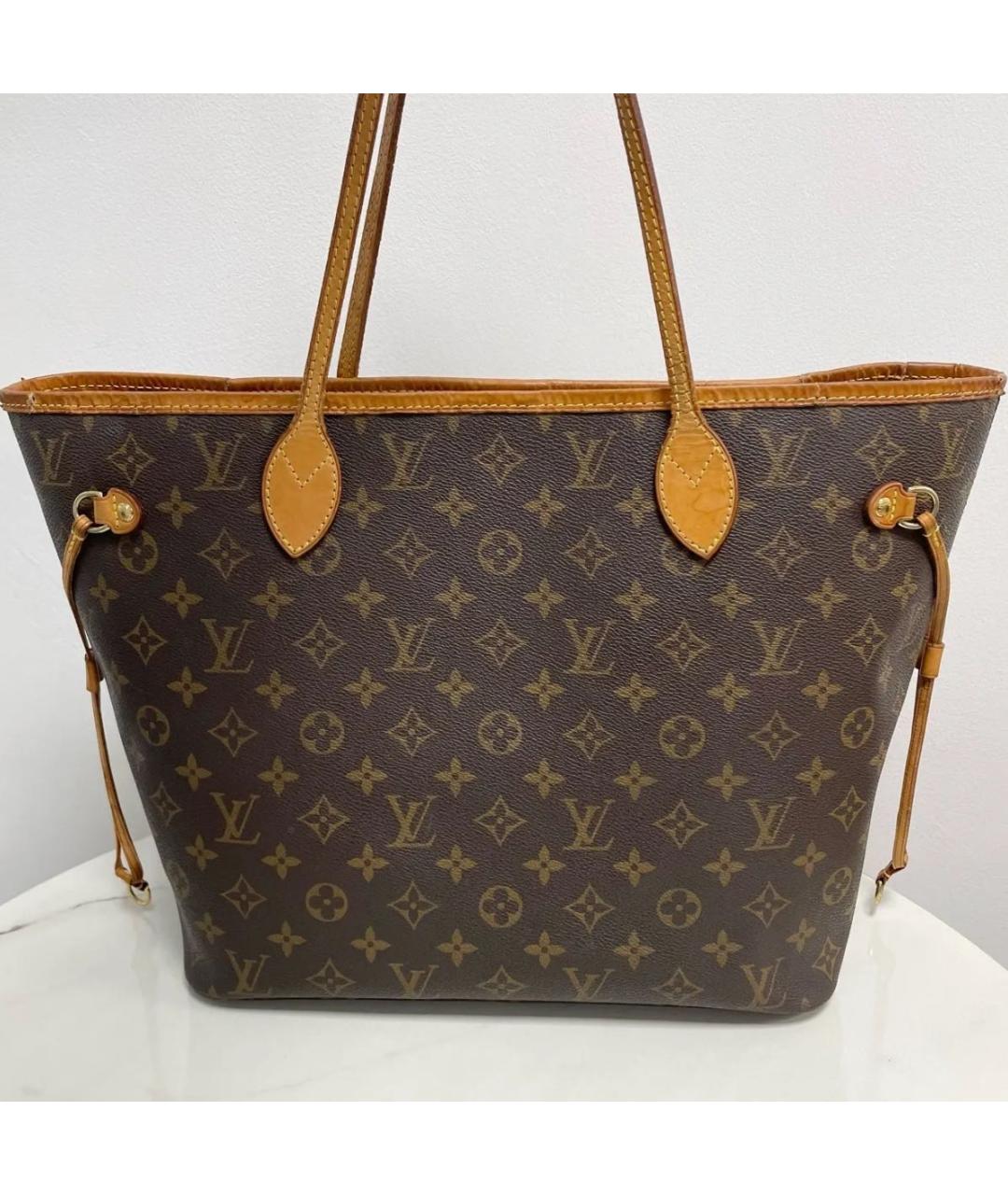 LOUIS VUITTON Коричневая сумка тоут, фото 8