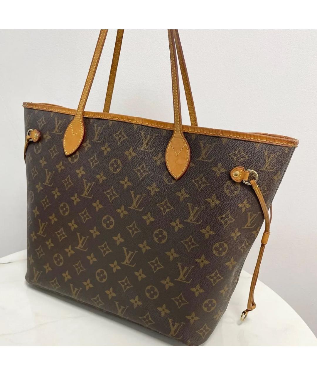 LOUIS VUITTON Коричневая сумка тоут, фото 3