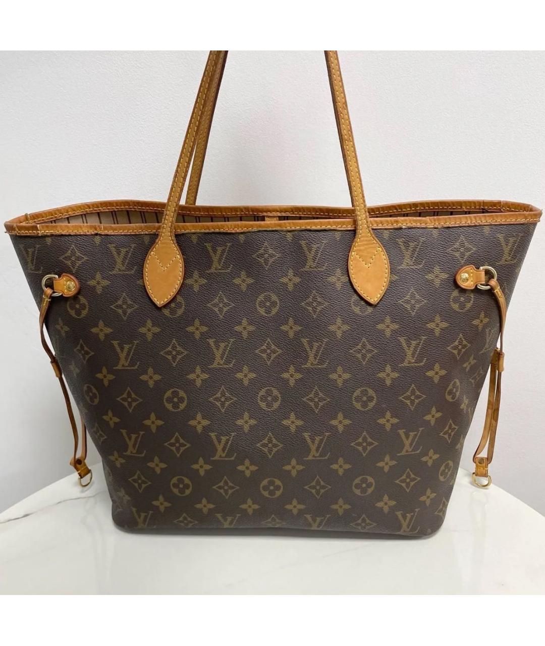 LOUIS VUITTON Коричневая сумка тоут, фото 4