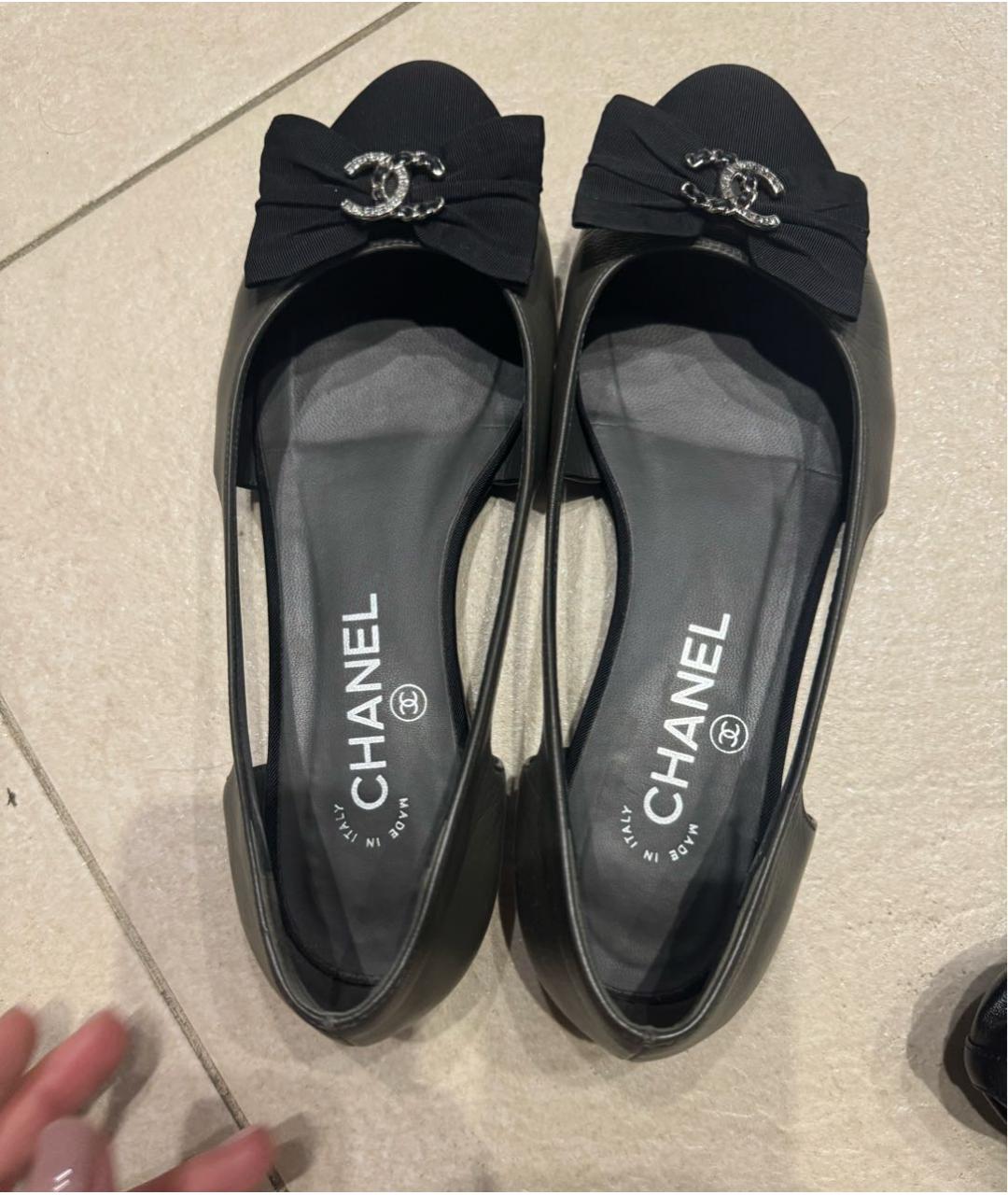 CHANEL Кожаные балетки, фото 2