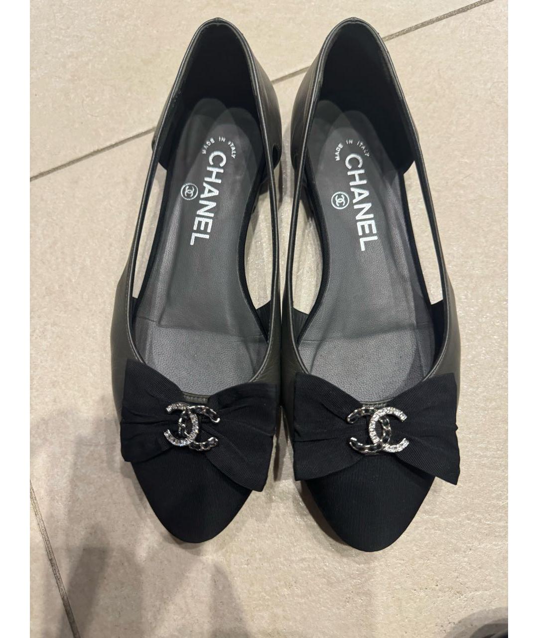 CHANEL Кожаные балетки, фото 3