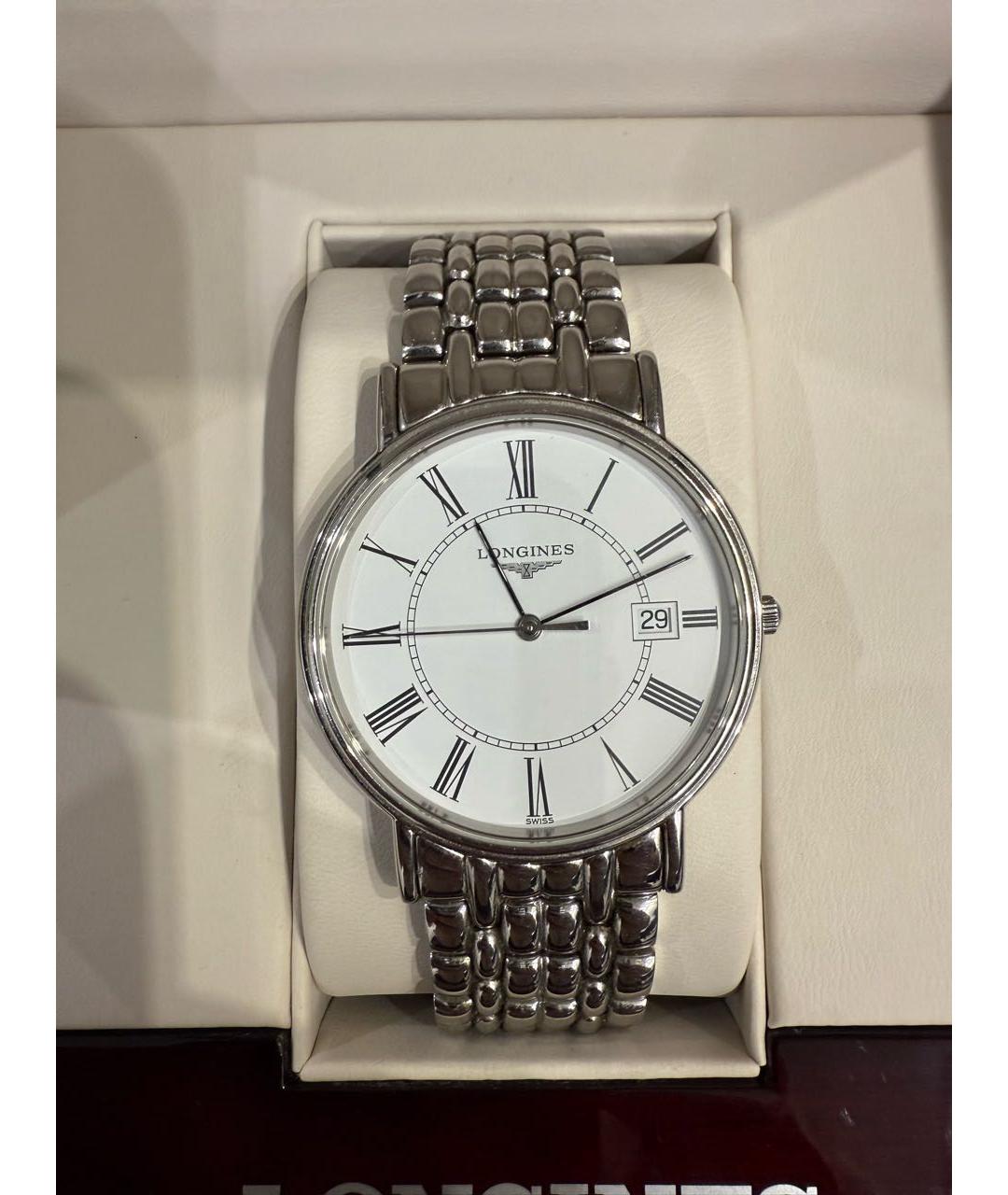 LONGINES Серебряные стальные часы, фото 3