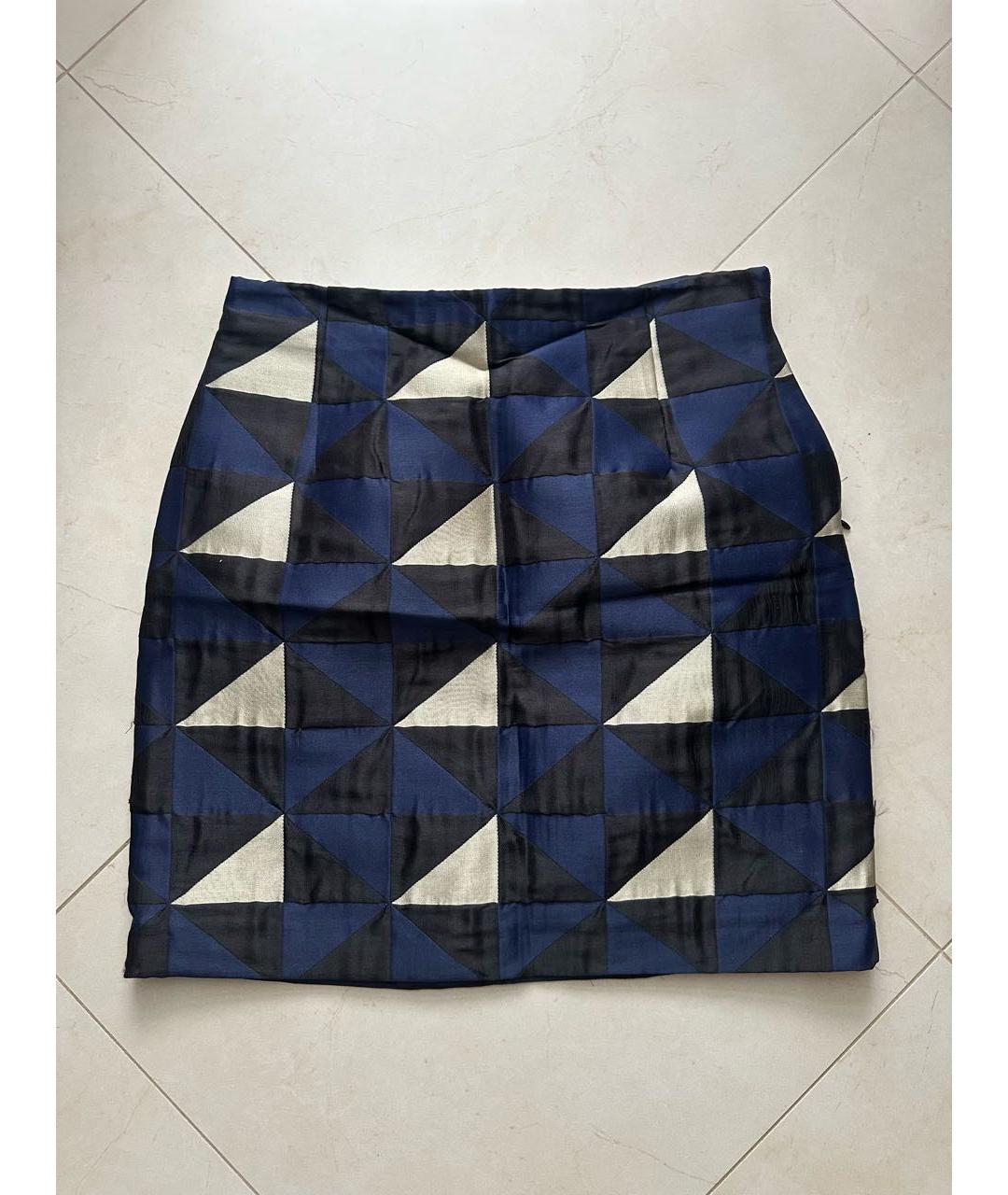 MAX MARA Синяя юбка мини, фото 5