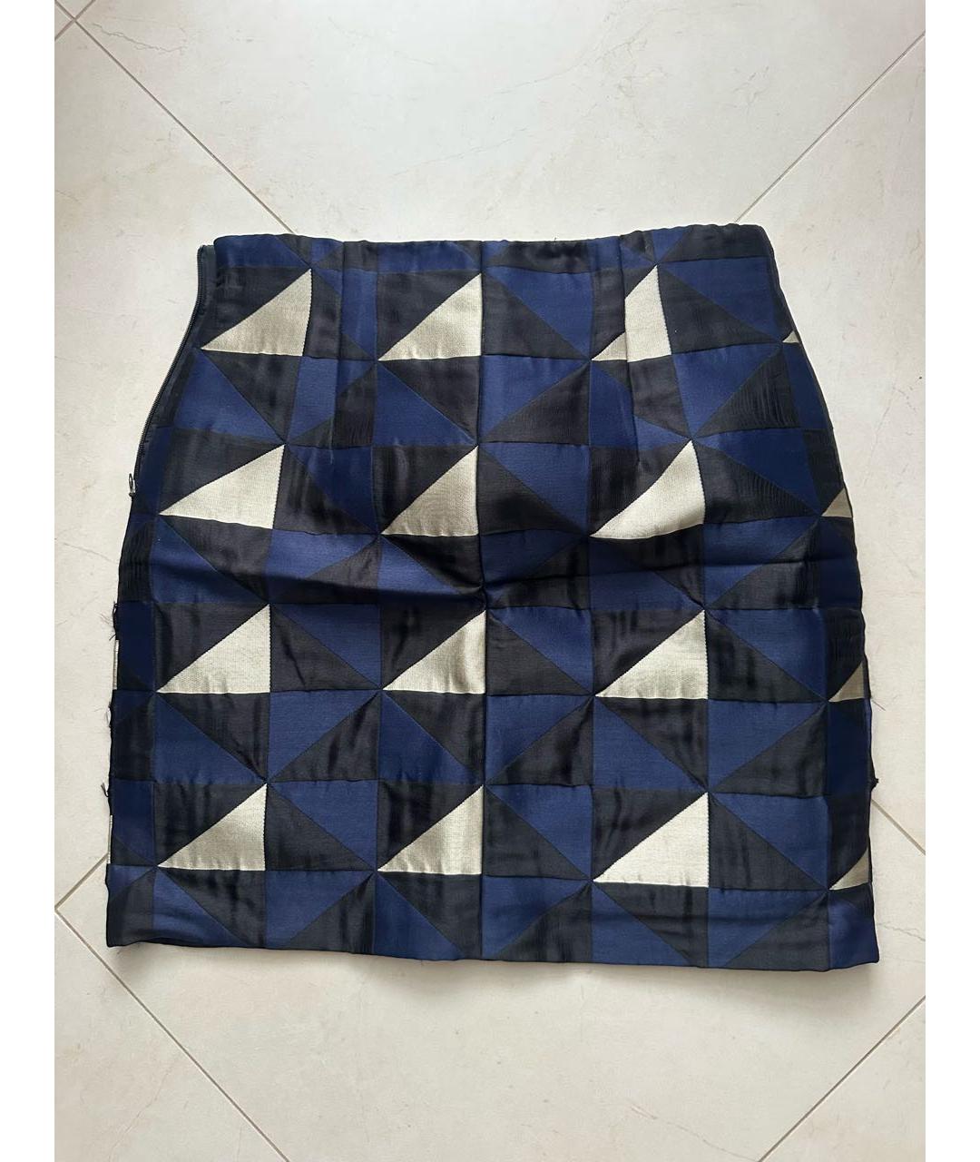 MAX MARA Синяя юбка мини, фото 2