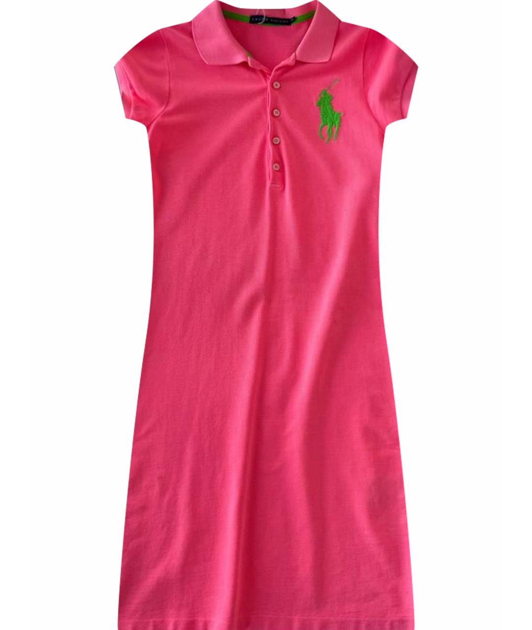 RALPH LAUREN Фуксия повседневное платье, фото 1