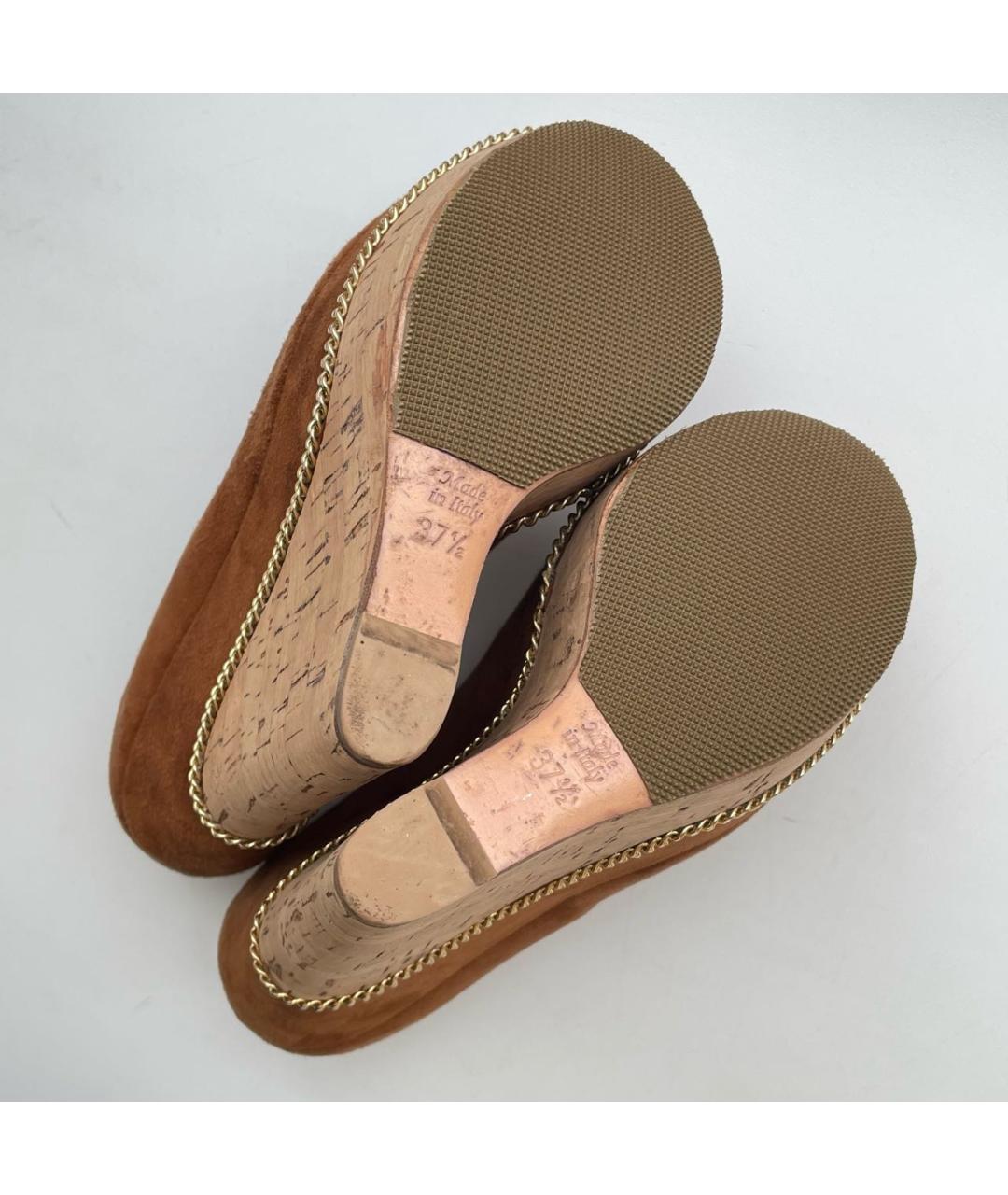 GIAN MARCO LORENZI Коричневые замшевые туфли, фото 7