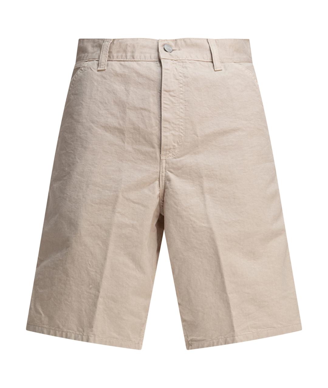 CARHARTT WIP Бежевые хлопковые шорты, фото 1