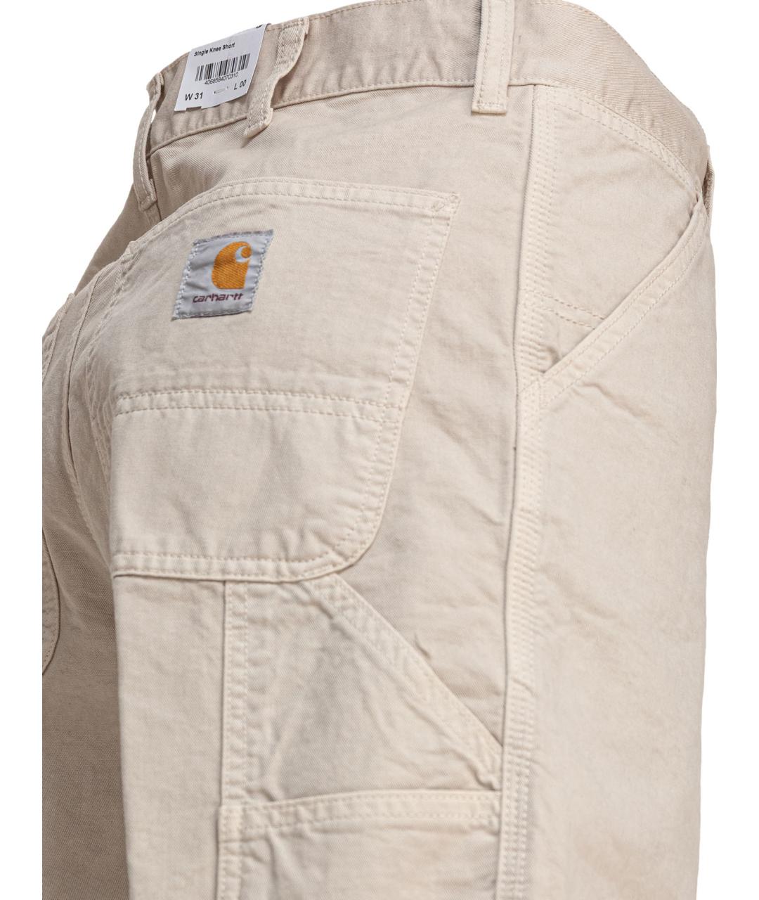 CARHARTT WIP Бежевые хлопковые шорты, фото 4
