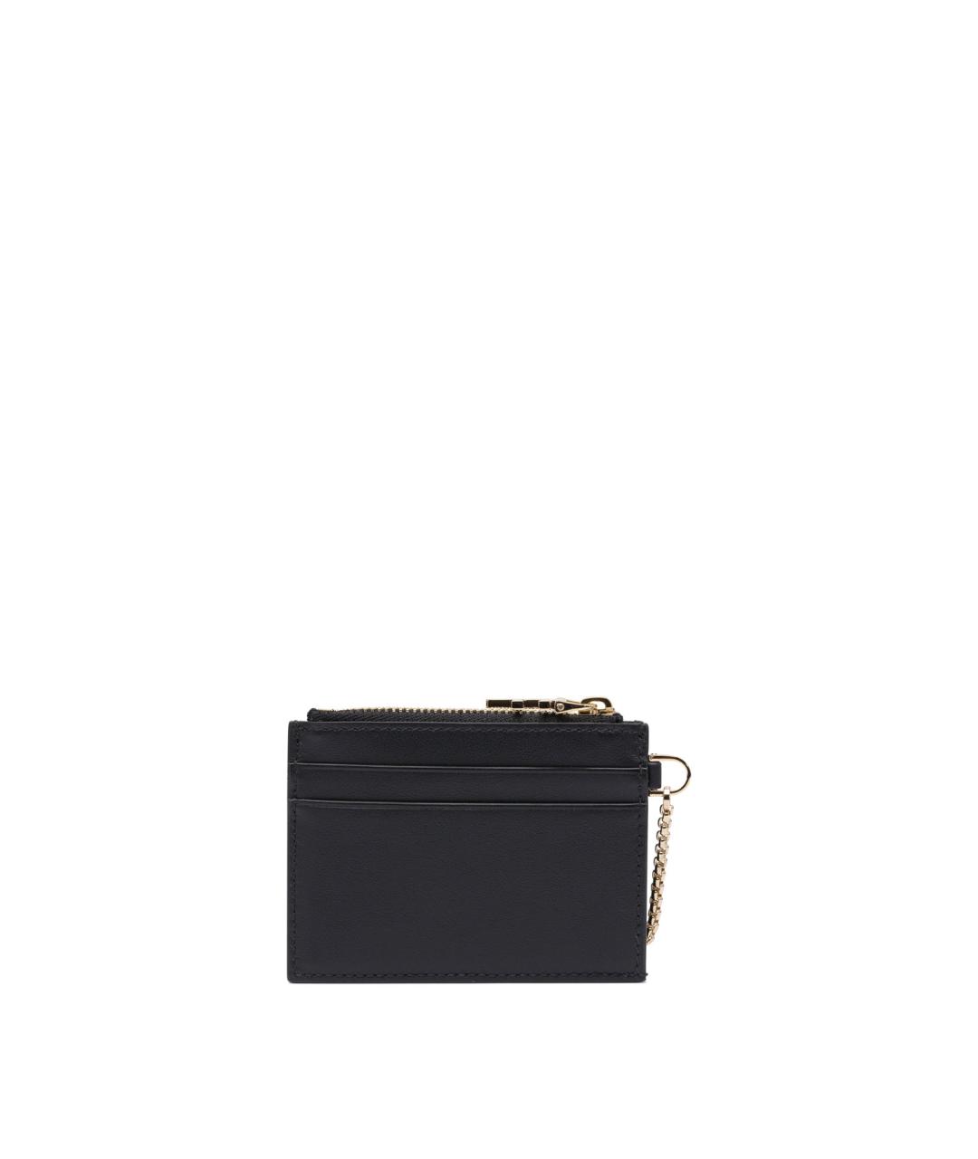 FERRAGAMO Черный кожаный кардхолдер, фото 3